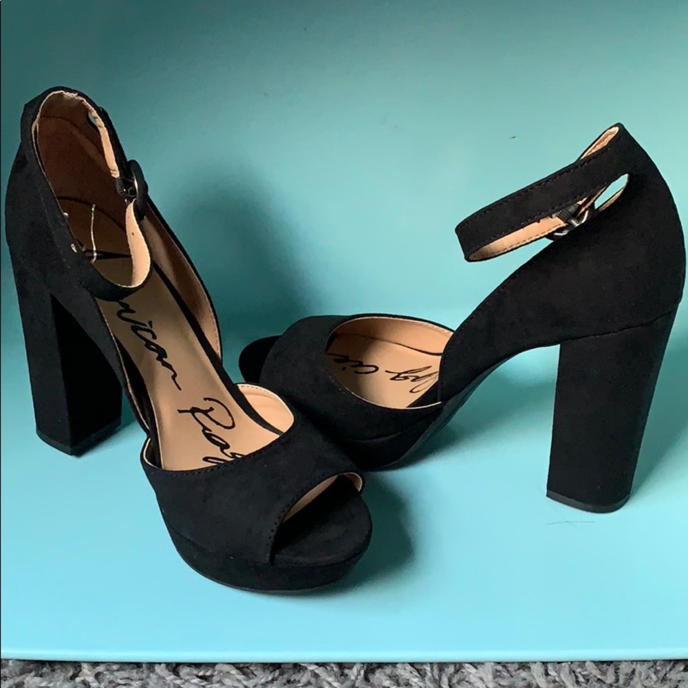 black heels